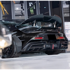 CMST V2 Style Dry Carbon Fiber Rear Diffuser with Underboard For Mclaren 720S & 750S 2017-2026