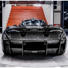Elva Style Dry Carbon Fiber Rear Bumper Assemble For Mclaren 720S 2017-2022