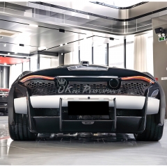 Elva Style Dry Carbon Fiber Rear Bumper Assemble For Mclaren 720S 2017-2022
