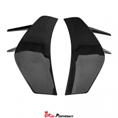 CMST Style Dry Carbon Fiber Rear Bumper Canards Side Panels For Mclaren 720S 2017-2022