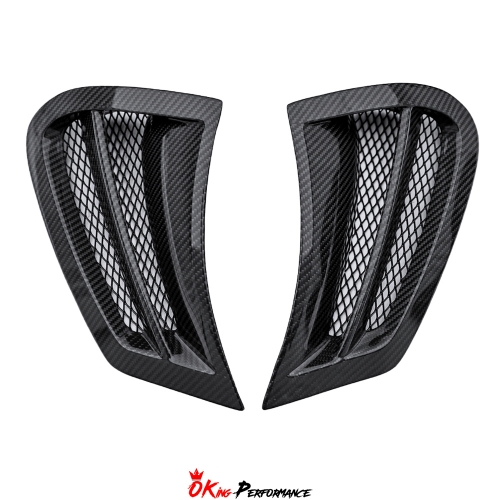 CMST Style Dry Carbon Fiber Front Bumper Side Vents Scoops For Mclaren 720S 2017-2022