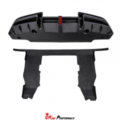 CMST V2 Style Dry Carbon Fiber Rear Diffuser with Underboard For Mclaren 720S & 750S 2017-2026