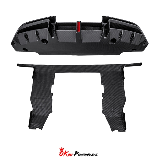 CMST V2 Style Dry Carbon Fiber Rear Diffuser with Underboard For Mclaren 720S & 750S 2017-2026