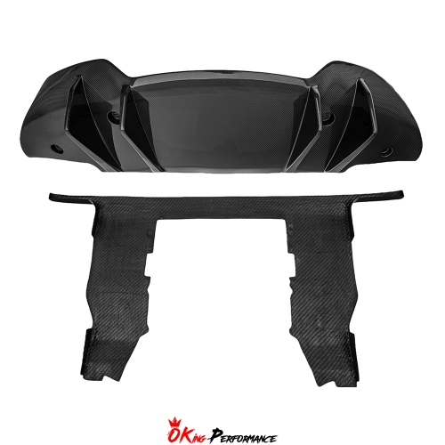 CMST V1 Style Dry Carbon Fiber Rear Diffuser with Underboard For Mclaren 720S & 750S 2017-2026