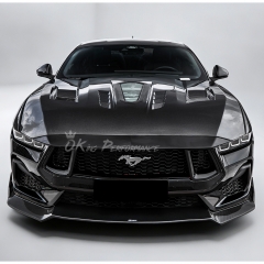 CMST ClearView Style Carbon Fiber Hood Bonnet For Ford Mustang Gen7 S650 2024-on