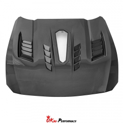CMST ClearView Style Carbon Fiber Hood Bonnet For Ford Mustang Gen7 S650 2024-on