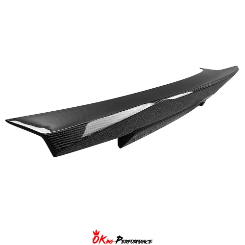 High Kick SA Style Carbon Fiber Rear Spoiler Trunk Base Lid For Ford Mustang Gen7 S650 2024-On