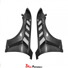 GTD Style Dry Carbon Fiber Fender For Ford Mustang Gen7 S650 2024-On