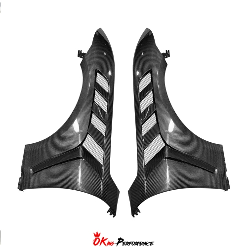 GTD Style Dry Carbon Fiber Fender For Ford Mustang Gen7 S650 2024-On