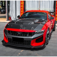 Dark Horse SC Style Dry Carbon Fiber Front Bumper Assemble For Ford Mustang Gen7 S650 2024-On