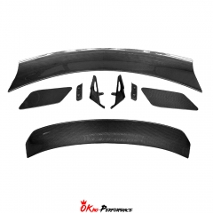 Dark Horse SC Style Carbon Fiber Rear Spoiler Wing Set For Ford Mustang Gen7 S650 2024-On