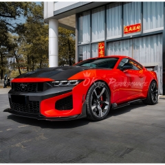 Dark Horse SC Style Dry Carbon Fiber Side Skirts For Ford Mustang Gen7 S650 2024-On