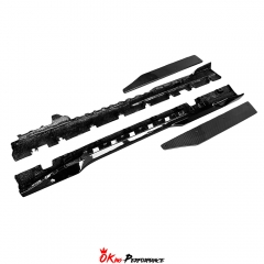 Dark Horse SC Style Carbon Fiber Side Skirts For Ford Mustang Gen7 S650 2024-on