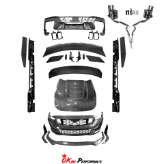 Dark Horse SC Style Dry Carbon Fiber Body Kits with Hood For Ford Mustang Gen7 S650 2024-on