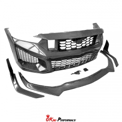 Dark Horse SC Style Carbon Fiber Front Bumper Assemble For Ford Mustang Gen7 S650 2024-On
