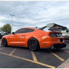 GTD Style Partial Carbon Fiber Rear Spoiler GT Wing For Ford Mustang Gen6 Gen7 S550 S650 2015-2026