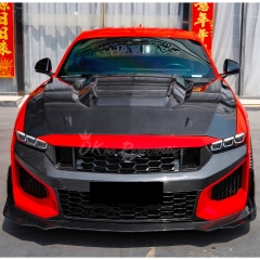 Dark Horse SC Style Dry Carbon Fiber Hood Bonnet For Ford Mustang Gen7 S650 2024-On