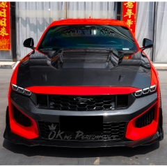Dark Horse SC Style Carbon Fiber Hood Bonnet For Ford Mustang Gen7 S650 2024-On
