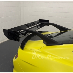GTD Style Partial Carbon Fiber Rear Spoiler GT Wing For Ford Mustang Gen6 Gen7 S550 S650 2015-2026
