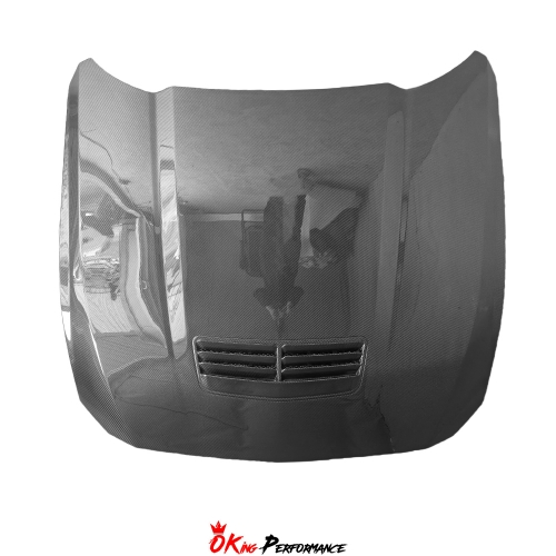 Dark Horse Style Carbon Fiber Hood Bonnet For Ford Mustang Gen7 S650 2024-On