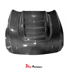 Dark Horse SC Style Dry Carbon Fiber Hood Bonnet For Ford Mustang Gen7 S650 2024-On