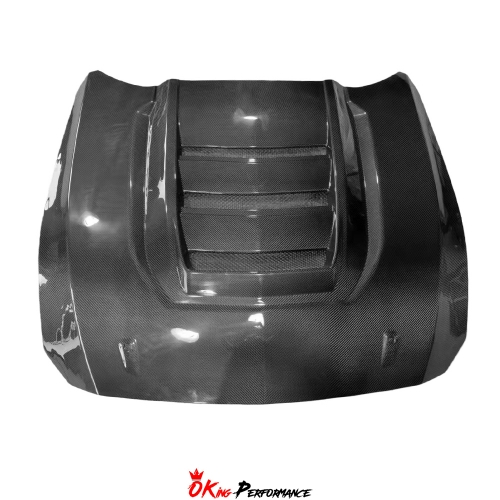 Dark Horse SC Style Dry Carbon Fiber Hood Bonnet For Ford Mustang Gen7 S650 2024-On