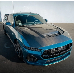 LM Style Carbon Fiber Hood Bonnet For Ford Mustang Gen7 S650 2024-On