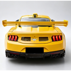 GTD V2 Style Partial Carbon Fiber Rear Spoiler GT Wing For Ford Mustang Gen6 Gen7 S550 S650 2015-2026