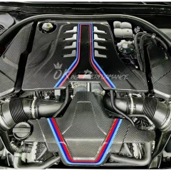 S63 V8 Dry Carbon Fiber Engine Bay Cover For BMW F90 M5 2017-2023