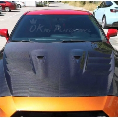 TopSecret Style Dry Carbon Fiber Hood Bonnet For Nissan R35 GTR 2008-2026
