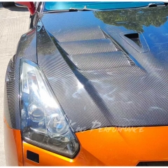 TopSecret Style Dry Carbon Fiber Hood Bonnet For Nissan R35 GTR 2008-2026