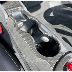 Dry Carbon Fiber Interiors Kits Cup Holder Panel Cover For Lotus Emira V6