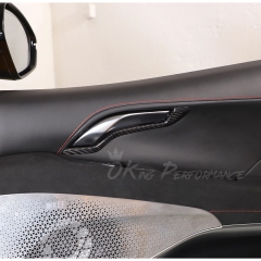 Dry Carbon Fiber Interiors Kits Door Handle Trim Cover For Lotus Emira