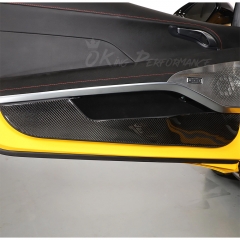 Dry Carbon Fiber Interiors Kits Door Lower Panel Trim Cover For Lotus Emira