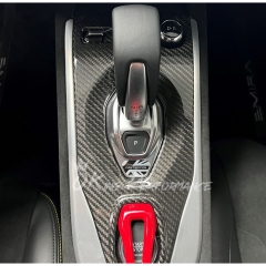 Dry Carbon Fiber Interiors Kits Center Console Gear Panel Cover For Lotus Emira