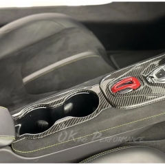 Dry Carbon Fiber Interiors Kits Cup Holder Panel Cover For Lotus Emira V6