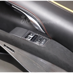 Dry Carbon Fiber Interiors Kits Window Lift Switch Panel Cover For Lotus Emira