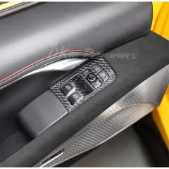 Dry Carbon Fiber Interiors Kits Window Lift Switch Panel Cover For Lotus Emira