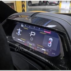 Dry Carbon Fiber Interiors Kits Dashboard Cluster Cover For Lotus Emira