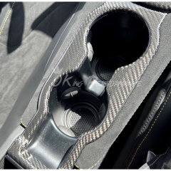 Dry Carbon Fiber Interiors Kits Cup Holder Panel Cover For Lotus Emira V6