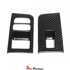 Dry Carbon Fiber Interiors Kits Window Lift Switch Panel Cover For Lotus Emira