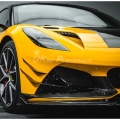 Monotek Style Dry Carbon Fiber Front Air Intake Vent Trim For Lotus Emira