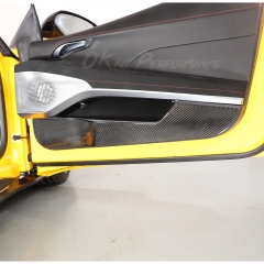 Dry Carbon Fiber Interiors Kits Door Lower Panel Trim Cover For Lotus Emira