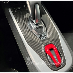 Dry Carbon Fiber Interiors Kits Center Console Gear Panel Cover For Lotus Emira