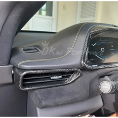 Dry Carbon Fiber Interiors Kits Side AC Vents Trim Cover For Lotus Emira