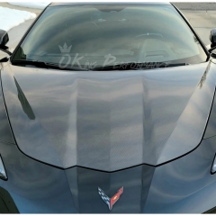 OEM Style Carbon Fiber Front Hood Bonnet For Chevrolet Corvette C8 Stingray Z51 & E-Ray & Z06 Z07 2020-2026