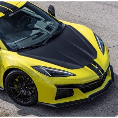 OEM Style Dry Carbon Fiber Front Hood Bonnet For Chevrolet Corvette C8 Stingray Z51 & E-Ray & Z06 Z07 2020-2026