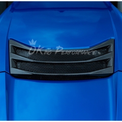 Dry Carbon Fiber Rear Engine Hood Air Vents Trim For Chevrolet Corvette C8 HTC Convertible Stingray Z51 & Z06 Z07 2020-2026