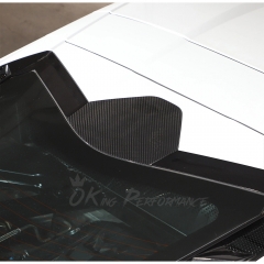 Dry Carbon Fiber Rear Engine Upper Cover For Chevrolet Corvette C8 Coupe Stingray Z51 & Z06 Z07 2020-2026