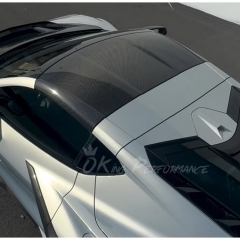 Dry Carbon Fiber Replacement Car Roof Cover For Chevrolet Corvette C8 Coupe Stingray Z51 & E-Ray & Z06 Z07 2020-2026